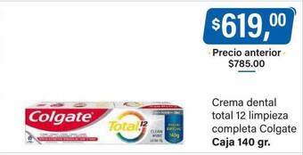 Supermercados Damesco Crema dental total 12 limpieza completa colgate oferta