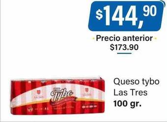 Supermercados Damesco Queso tybo las tres oferta