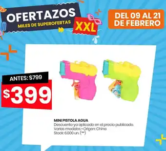 Changomas Mini Pistola Agua oferta