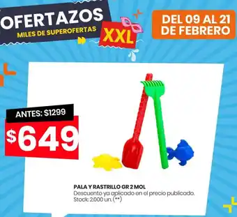 Changomas Pala y Rastrillo Gr 2 Mol oferta