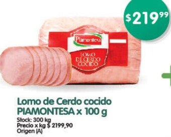 Supermercados Buenos Días Lomo de Cerdo Cocido Piamontesa 100g oferta