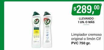 Supermercados Damesco Limpiador cremoso original o limón cif oferta