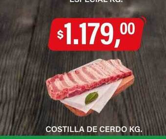Supermercados Damesco Costilla de cerdo kg oferta
