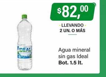 Supermercados Damesco Agua mineral sin gas ideal oferta