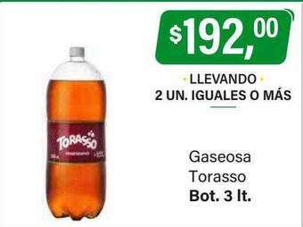 Supermercados Damesco Gaseosa torasso oferta