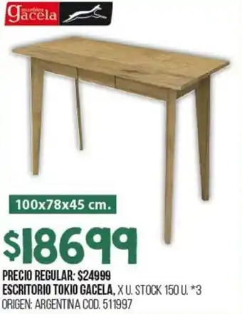 Coto Escritorio Tokio Gacela 100x78x45cm oferta
