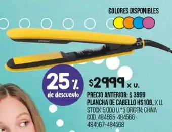 Coto Plancha de Cabello HS 10B oferta