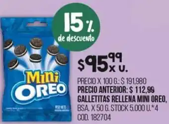 Coto Galletas Rellena Mini Oreo 50g oferta