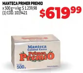 Makro Manteca Primer Premio 500g oferta