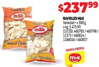 Makro Ravioles M&K 500g oferta