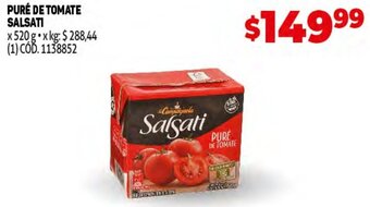 Makro Puré de Tomate Salsati 520g oferta