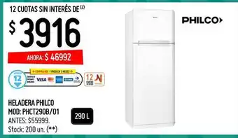 Walmart Heladera Philco oferta