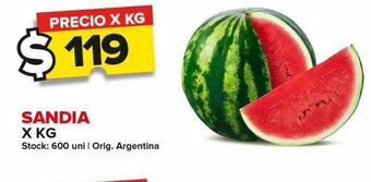 Carrefour Maxi Sandía x kg oferta