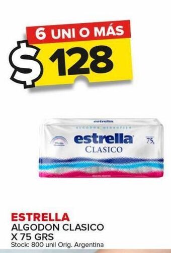 Carrefour Maxi Algodón estrella clásico x 75g oferta