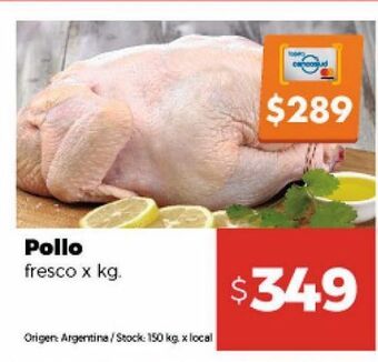 Disco Pollo fresco x kg oferta