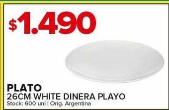 Carrefour Maxi Plato 26cm white dinera playo oferta