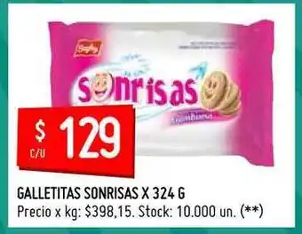 Walmart Sonrisas Galletitas 324g oferta