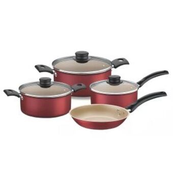 Frávega Set bateria ollas tramontina turim cocina 7 piezas teflon oferta