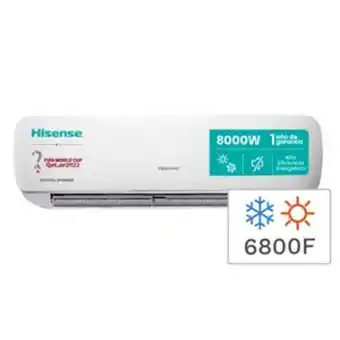 Frávega Aire acondicionado split frío/calor hisense 8000w 6800f as30hr4sbbtg00n oferta