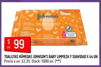 Toallitas Húmedas Johnson's Baby Limpieza Y Suavidad