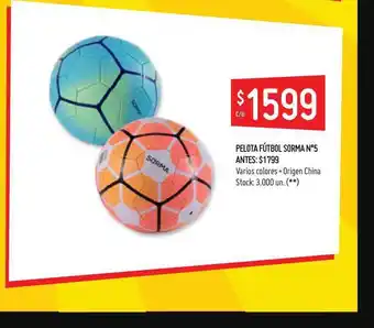 Changomas Pelota Fútbol Sorma N°5 oferta