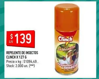 Walmart Clinch Repelente De Insectos 127g oferta