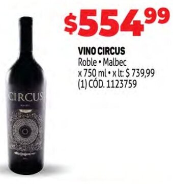 Makro Vino Circus 750ml oferta