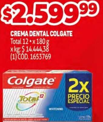 Makro Crema Dental Colgate 12 x 180g oferta