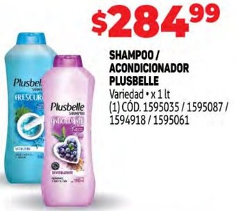 Makro Shampoo / Acondicionador Plusbelle 1L oferta