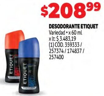 Makro Desodorante Etiquet 60ml oferta
