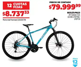 Makro Bicicleta Philco oferta