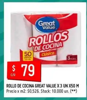 Changomas Rollo De Cocina Great Value 50m oferta