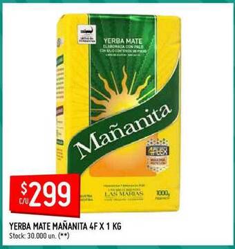 Changomas Mañanita Yerba Mate 4F 1kg oferta