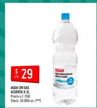 Changomas Agua Sin Gas Acuenta 2L oferta