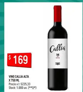 Changomas Callia Vino Alta 750ml oferta