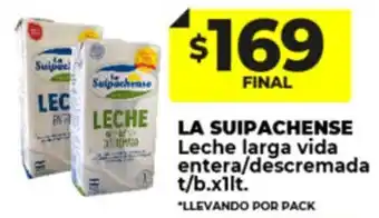 Supermayorista Vital La Suipachense Leche Larga Vida entera / descremada x 1lt oferta