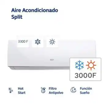 Frávega Aire acondicionado split frío/calor bgh 3000f 3500w bs35wcau oferta