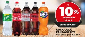 Supermayorista Vital Coca-Cola / Fanta / Sprite Gaseosa pet x 2.25lt oferta