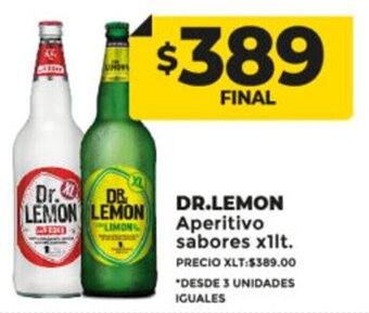 Supermayorista Vital Dr. Lemon Aperitivo sabores x 1lt oferta