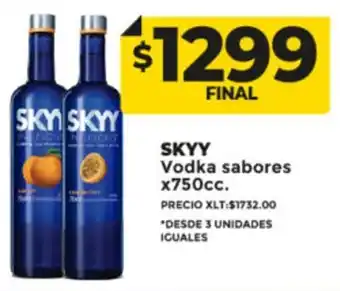 Skyy Vodka sabores x 750cc