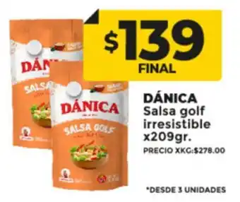 Supermayorista Vital Dánica Salsa Golf Irresistible x 209g oferta