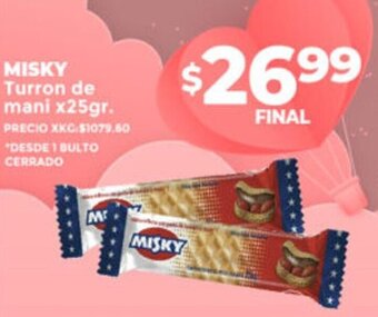 Supermayorista Vital Misky Turron de Mani x 25g oferta