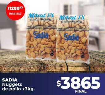 Supermayorista Vital Sadia Nuggets de Pollo x 3kg oferta
