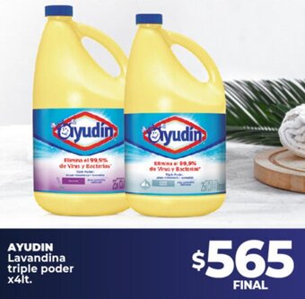 Supermayorista Vital Ayudin Lavandina Triple Poder x 4lt oferta