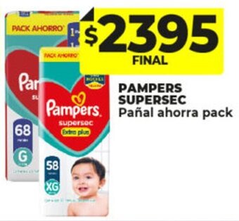 Supermayorista Vital Pampers Supersec Pañal Ahorra pack oferta