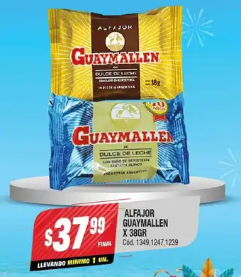 Supermercados Yaguar Alfajor Guaymallen x 38g oferta