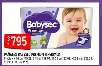 Changomas Babysec Premium Pañales Hiperpack oferta