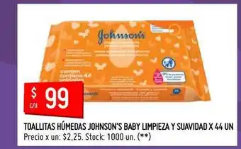 Changomas Johnson's Baby Toallitas Húmedas Limpieza Y Suavidad oferta