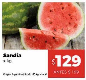 Disco Sandía x kg oferta