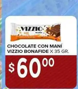 Chocolate con maní vizzio bonafide